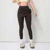 Pantalones de Yoga Deportivos de Fitness de Compresión de Alta Elasticidad que Cubren la Cadera, Secado Rápido, Cintura Alta con Cordón, Falsos de Dos Piezas para Entrenamiento, Running, Pilates