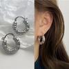 Pendientes Retro de Personalidad Europeos y Americanos para Mujer, Clips para Orejas Electroplateados, Pendientes Metálicos Geométricos, Modernos y Elegantes al por Mayor