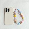 Cordão para Celular com Laço Estilo Ins Japonês e Coreano ccd Corrente de Contas de Amor Tendência Personalidade de Nicho Caixa de Fone de Ouvido Corda Anti-perda