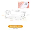 Cesta de almacenamiento para archivos A4, cesta organizadora de oficina, estante caja de almacenamiento de plástico para escritorio para archivos y revistas A4