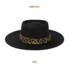 Sombrero de Paja Cóncavo y Convexo Retro Estampado de Leopardo Sombrero de Protección Solar de Alta Gama Sombrero de Protección Solar Sombrero de Sol para Mujer Sombrero de Sol