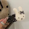 Presilha de cabelo grande estilo pato de desenho animado, cor de café com leite, tema de coelho floral, um novo estilo outono/inverno, acessório de cabelo fofo para meninas, adequado para estilizar franjas e penteados presos