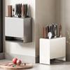 Estante de Almacenamiento para Cuchillos Estante Gris Pistola para Cuchillos de Cocina Estante de Encimera Jaula para Palillos Estante de Almacenamiento Integrado para Cuchillos Jaula de Pared para Palillos Soporte para Cuchillos