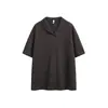 Camisa Polo Retro Simple Estilo Old Money para Hombre Camiseta Holgada y Elegante Verano Nuevo Estilo Cuello Solapa Manga Corta Ht1005