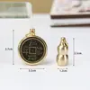 Llavero de Monedas de los Cinco Emperadores, Llavero del Zodiaco Atractor de Dinero, Colgante de Calabaza, Llavero de los Doce Guardianes del Zodiaco Venta al por Mayor