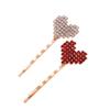 Pin de Celebridad de Internet con Incrustaciones de Oro y Diamantes con Flequillo Pin de Pelo Simple Pin de Borde de Pelo Retiene el Color Galvanizado Joyería DIY Accesorios para Pinzas de Pelo
