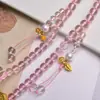 Tangka del Zorro Hada de Xizang Colgante de 108 Cuentas de Oración Accesorio de Mano Multicírculo Tejido a Mano Estilo Xizang con Adorno de Arte Cultural Thangka