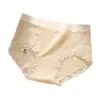Bragas Jacquard de Algodón Puro para Mujer con Encaje Dulce, Antibacterianas 10A, Entrepierna de Algodón Puro para Bebé Clase A, Bragas de Cintura Media que se Ajustan a las Caderas