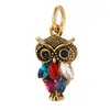 Pulseira Colar Pingente Animal Dourado Antigo Material de Cordão DIY Estilo Étnico Pingente de Coruja Joia Pingente