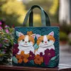 2026 Site Independente Transfronteiriço Nova Série Gatinho Bolsa Tote de Ombro Acolchoada de Algodão Impressa Digitalmente 3D