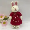 Muñeca Colgante de Fieltro de Lana Hecha a Mano Nepalí Linda Oveja Conejo Llavero Cadena de Bolso Decoración de Bolso Producto Terminado