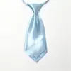 Corbata Pequeña Profesional Doble Pieza Color Sólido Estilo K Negro Borgoña Corta Corbata para Camisa de Mujer Uniforme Escolar Estudiante Niños