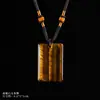Colgante de cristal natural, colgante amuleto de obsidiana, regalo para parejas, joyería de cristal, hecho a mano, símbolo de la paz