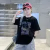 Verão 2026 Novo Estilo Infantil Camiseta Casual Sem Mangas Gola Redonda com Estampa de Desenho Animado Retrô Americano para Meninos e Crianças Mais Velhas