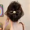 Presilha de Pato com Laço para Cabelo, Presilha de Garra Grande para Mulheres com Acabamento de Luxo, Acessório de Cabelo para Penteados, Grampo de Cabelo