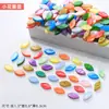 Materiales para manualidades de mosaico: piezas sueltas de acrílico, pétalos coloridos de forma irregular, partículas sueltas