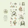 Poesia Açucarada Fita Pet Transfronteiriça Cor Clara Série Temporal Fosca Estilo Pastoral Material de Decoração para Diário Adesivos Reutilizáveis 6 Designs