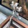 Novo Pente de Flor de Lótus Chinês Prata da Corte Passo Balanço Estilo Antigo Acessórios de Cabelo Hanfu Flor de Lótus Adorno de Cabelo de Fada