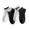 Liquidación - Calcetines Lolita para Mujer, Calcetines Bajos de Primavera y Otoño, Calcetines Cortos Huecos Transpirables con Lazo, Adecuados para Mocasines, Calcetines de Princesa