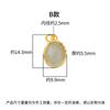 Novo Pingente Oval de Prata de Lei S925 Estilo Ins com Pedra Incrustada DIY Pulseira Colar de Cristal Acessórios de Prata