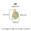 Novo Pingente Oval de Prata de Lei S925 Estilo Ins com Pedra Incrustada DIY Pulseira Colar de Cristal Acessórios de Prata
