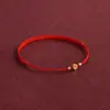 Pulsera de Hilo Rojo para la Buena Suerte en el Año Zodiacal de Uno, Sencilla Pulsera Hecha a Mano para Atraer la Riqueza para Hombres y Mujeres, Estilo Pareja