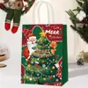 Nova Sacola de Presente de Natal Saco de Papel para Embalagem Surpresa Sacola Tote de Papel Kraft Lembrança de Festa de Feriado