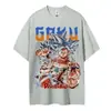 Camiseta de Algodón Talla EuropeaCamiseta de Dragon Ball para Hombre Algodón Puro Casual Cuello Redondo Manga Corta Ropa Verano Deportes Casual Manga Corta