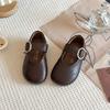 Nuevos Zapatos de Otoño 2025 para Niñas Pequeñas, Zapatos de Princesa a la Moda, Estilo Coreano, Zapatos Individuales de Cuero Versátiles para Niñas