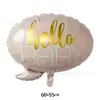 Cochecito de bebé transfronterizo huella de pie botella globos de papel de aluminio primer cumpleaños del bebé revelación de género globos de cumpleaños al por mayor