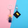Multiusos se puede colgar se puede colocar de pie se puede separar se puede integrar bloques de construcción llavero equipo de EE. UU. Colgante de pez bajo regalo
