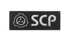 Emblema de velcro bordado logo da Fundação SCP adesivo para colete tático SCP braçadeira de hobby natural