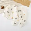 Invierno 2026 Nuevas Llegadas Unisex Bebé Conjunto Sin Costuras de Cintura Alta 40g Algodón Delgado Conjunto de Ropa Exterior de Doble Apertura
