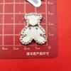 Novo estilo Chanel Estilo Arco Prato Urso Cereja Estrela DIY Acessórios de Plástico Capa de Celular Jóias Adesivo de Fundo Plano