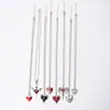 Estilo Gótico Retro Cadena Colgante Collar Corazón Punk Oscuro Cruz Roja y Negra Murciélago Multielemento Accesorios Transfronterizos