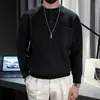 Suéter de punto de cuello alto medio de alta calidad estilo japonés para hombre, suéter retorcido grueso cálido ajustado para usar debajo
