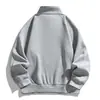 Sudadera Deportiva con Media Cremallera y Cuello Alto para Hombre, Primavera y Otoño, Holgada, Casual, Manga Larga, Chaqueta para Fitness y Running