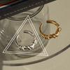 Anillo de Bobinado de Doble Capa con Diseño de Nicho Estilo Coreano para Mujer Moda Retro Europea y Americana Elegante Anillo Abierto Ajustable