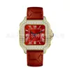 Relojes para Hombre de Cuero Genuino Europeos y Americanos con Diamante Moissanita al por Mayor Tendencia Hip-Hop Reloj Mecánico para Hombre con Correa de Cuero Decorativa de Moissanita