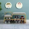 Banqueta para cambiar zapatos de entrada estilo nórdico con zapatero integrado, moderna y sencilla con cojín suave para la entrada del hogar, banqueta para cambiar zapatos de niños