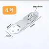 Jiadeli Cerradura Placa de Cerradura de Acero Inoxidable Hebilla de Cerradura Pestillo de Puerta de Cajón Placa de Cerradura Estilo Antiguo Perno de Puerta Pestillo de Montaje Superficial Perno de Puerta