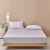 Estilo Luxo Leve Classe A 60 Lanjing Tencel Cor Sólida Lençol Cobre-Leito Primavera e Verão Fresco Sedoso Dormir Nu Capa Protetora de Colchão