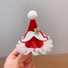 Bonito chapéu de Natal pequeno grampo de cabelo Internet celebridade New Elk Horn grampo de cabelo clipe lateral arco fita hairpin acessórios acessórios para o cabelo