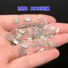 Plata de Ley S925 Sol y Estrella Separador Pequeño Conector Etiqueta Joyería de Cristal Pulsera Collar Accesorios DIY
