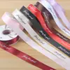 Fábrica em estoque direto 2.5 CM Inglês fita floral flor materiais de embalagem flor presentes fita de cetim atacado