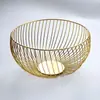 Cesta de Fruta de Hierro Forjado Moderna Cesta de Verdura para Cocina Cesta Escurridora Bandeja de Fruta para Sala de Estar Tazón de Snacks Plato de Fruta