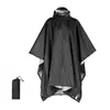 Poncho Impermeable 3 en 1 para Adultos, Impermeable para Senderismo, Ciclismo, Pesca, Multifuncional para Montañismo y Acampada