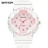 Sanda Novo Versão Coreana Relógio Luminoso Masculino e Feminino Personalizado Mostrador Tridimensional Impermeável Relógio de Quartzo Relógio para Provas Casual