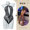 Lencería sexy para mujer, perspectiva abierta, uniforme seductor, encaje sin espalda, mono de perla, traje de uniforme sexy 275