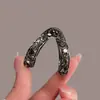 Pinza de Garra para Cola de Caballo Alta para Mujer 2024 Nuevo Estilo, Pinza para el Cabello Semi-Recogido para la Parte Trasera de la Cabeza, Horquilla de Pedrería, Pinza de Tiburón, Accesorio para el Cabello Hecho a Mano